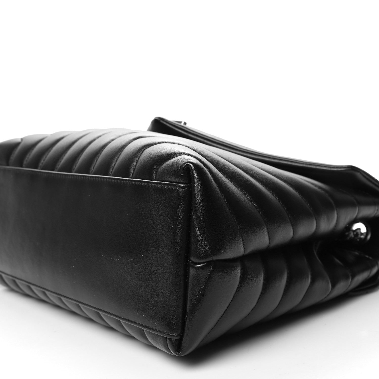 Saint Laurent Calfskin Y Quilted Monogram Medium Loulou Chain Satchel Black 10 of 10