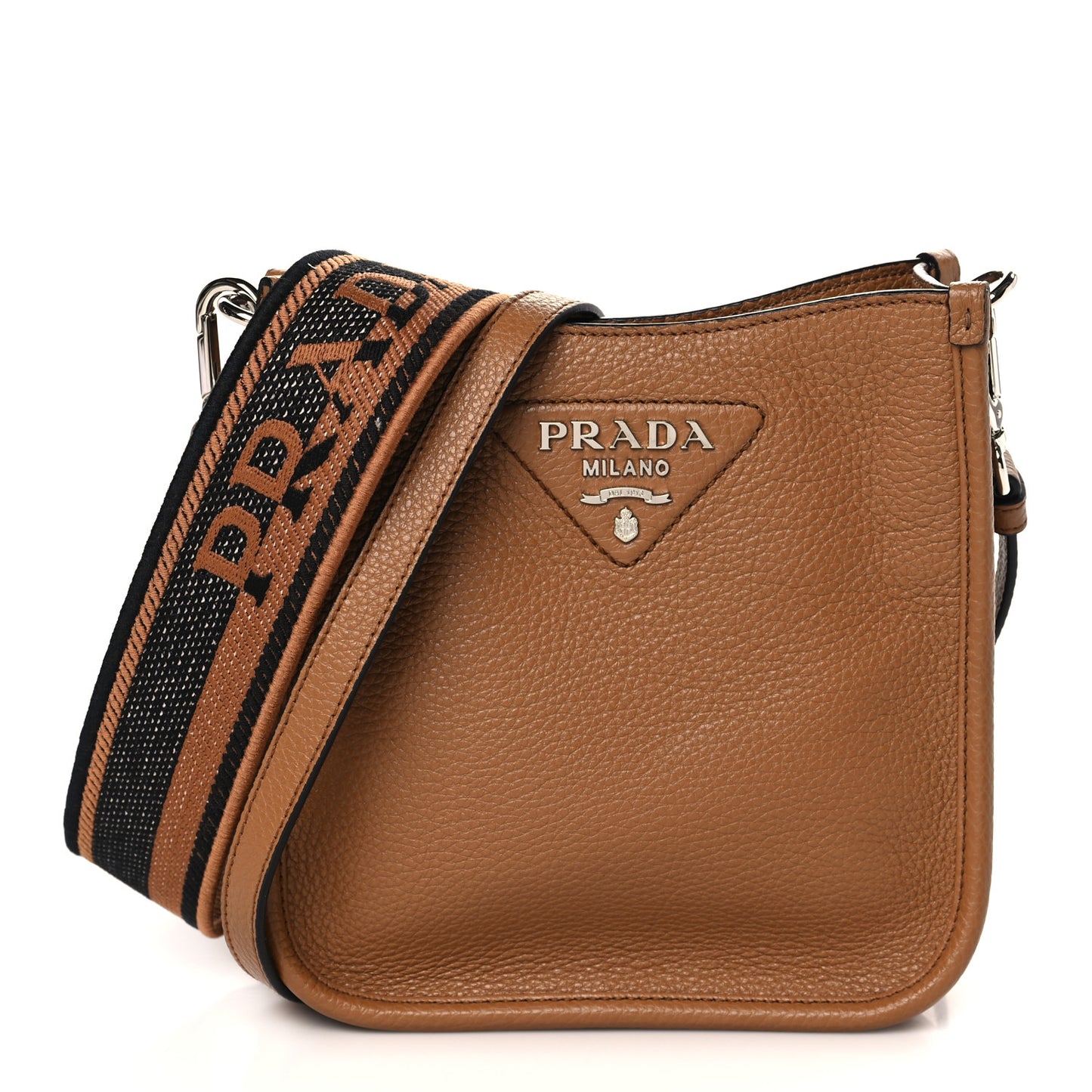 Vitello Daino Soft Mini Hobo Messenger Bag Caramel