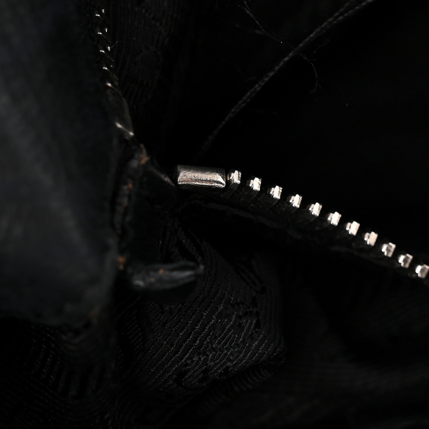 Prada Soft Calf Pleated Hobo Black 7 of 10