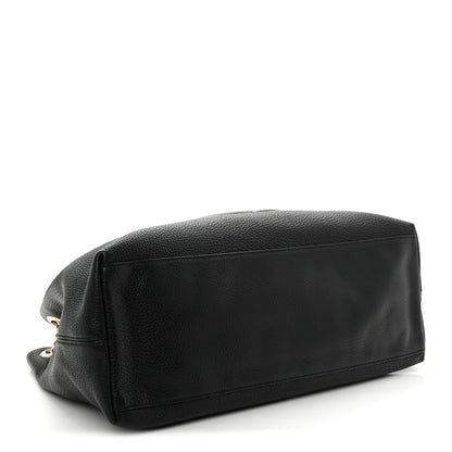 Gucci Pebbled Calfskin Medium Soho Chain Shoulder Bag Black 3 of 12