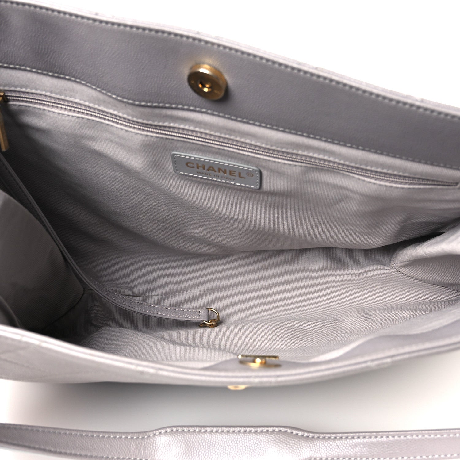 Chanel Caviar Quilted Large Classic Shopping Tote Grey 5 of 14