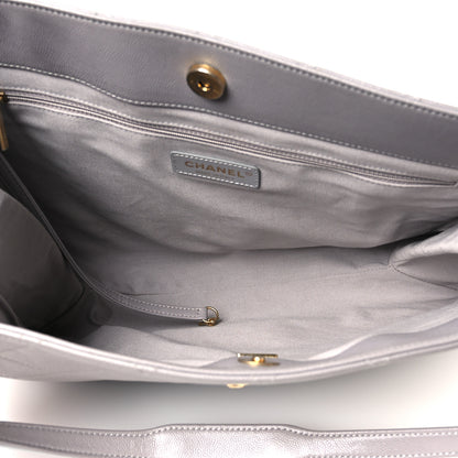 Chanel Caviar Quilted Large Classic Shopping Tote Grey 5 of 14
