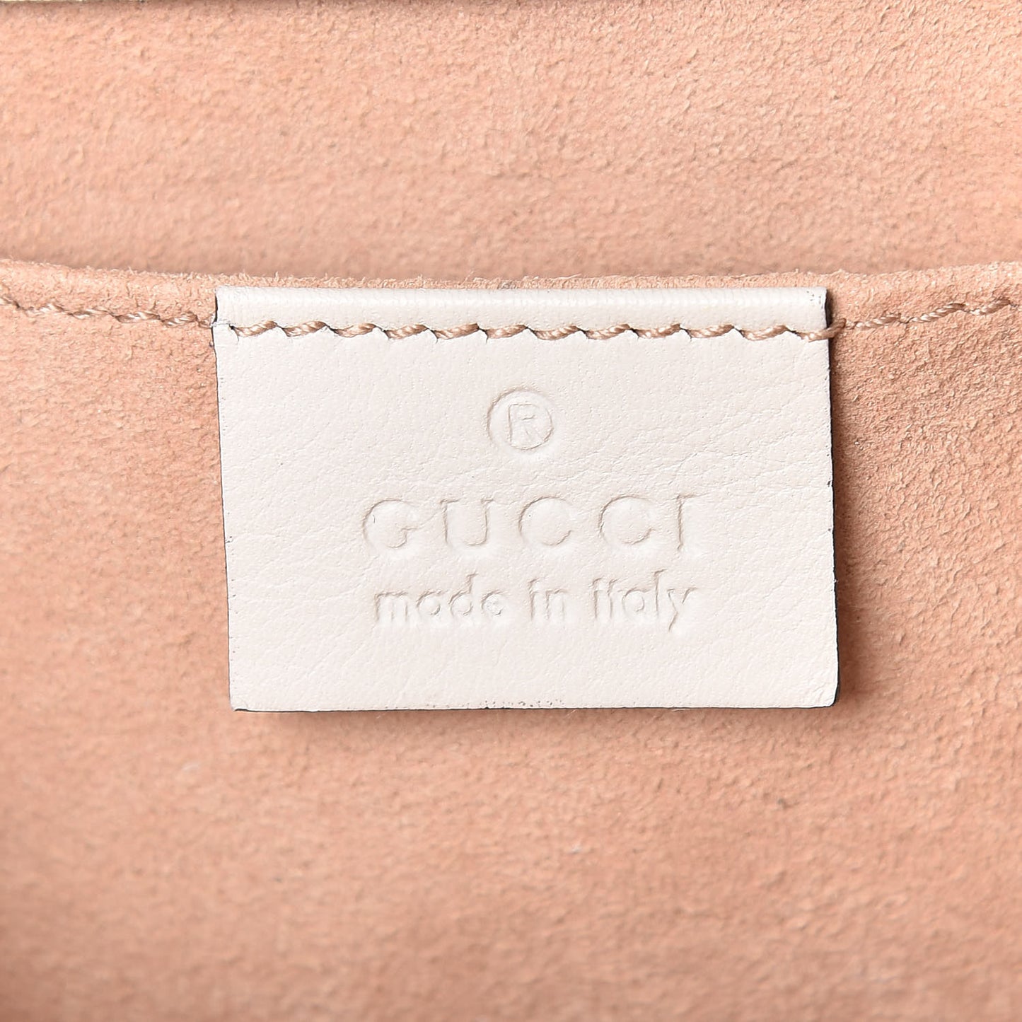 GG Supreme Monogram Studded Small Padlock Shoulder Bag White