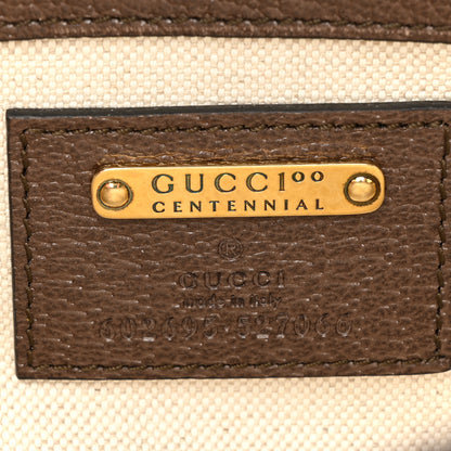 Gucci Textured Dollar Calfskin Gucci 100 Aria Belt Bag 90 36 New Acero Multicolor 6 of 9
