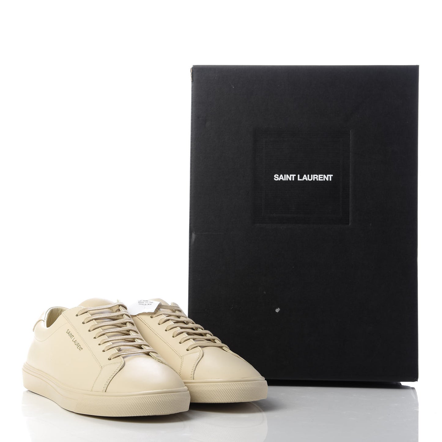 Calfskin Andy Low Top Sneakers 40 Dark Coquille