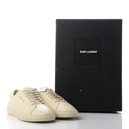 Saint Laurent Calfskin Andy Low Top Sneakers 40 Dark Coquille 9 of 11