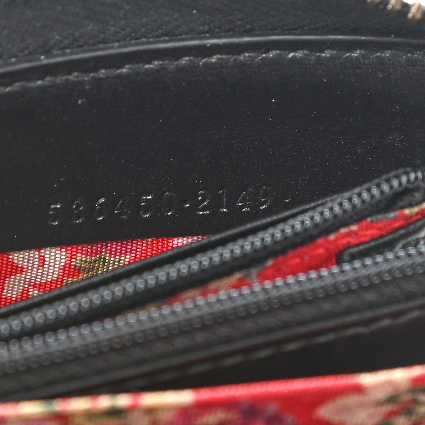 Calfskin Web Trapuntata GG Zip Around Wallet Black