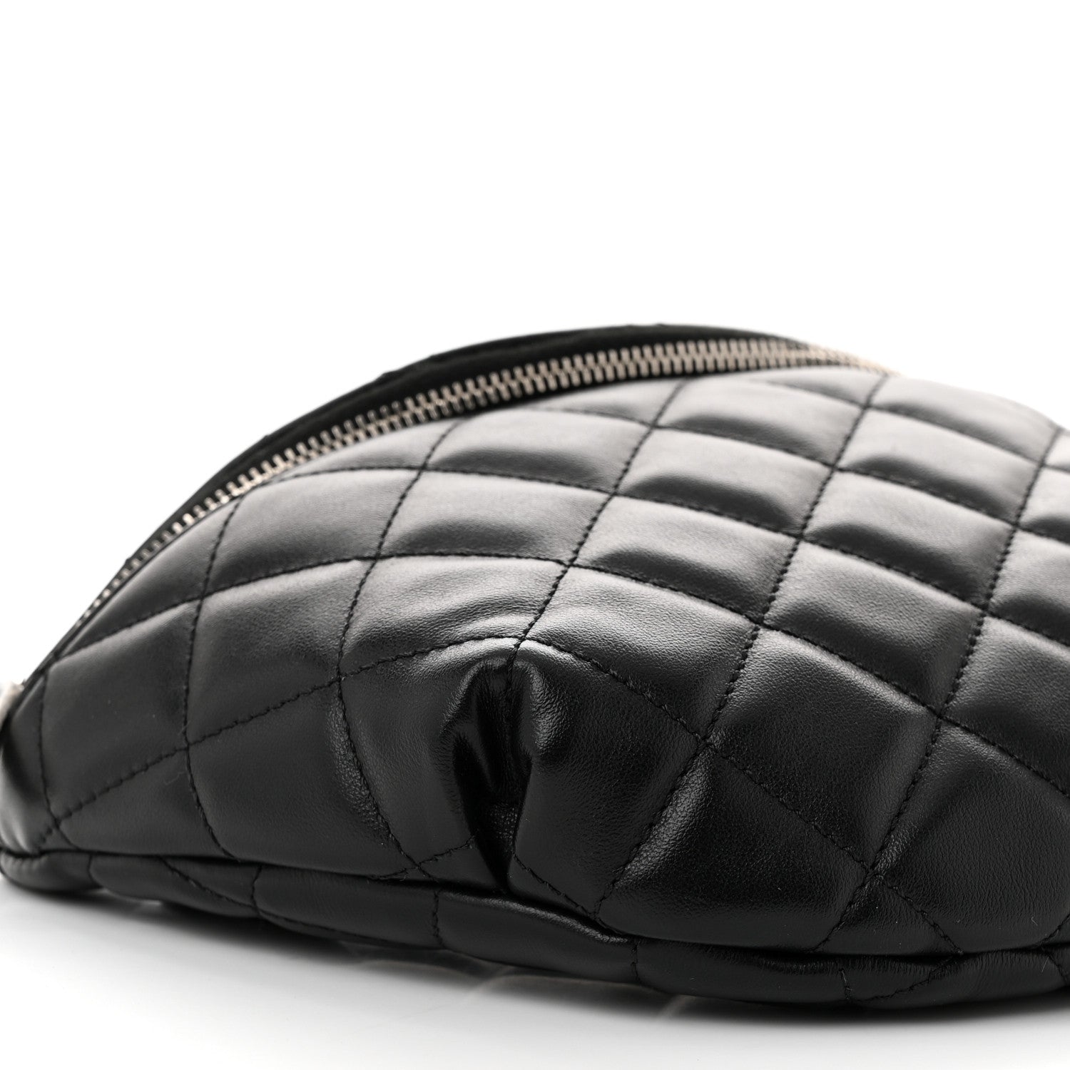 Chanel Calfskin Quilted Waist Belt Bag Black 9 of 11