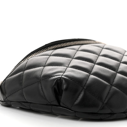 Chanel Calfskin Quilted Waist Belt Bag Black 9 of 11