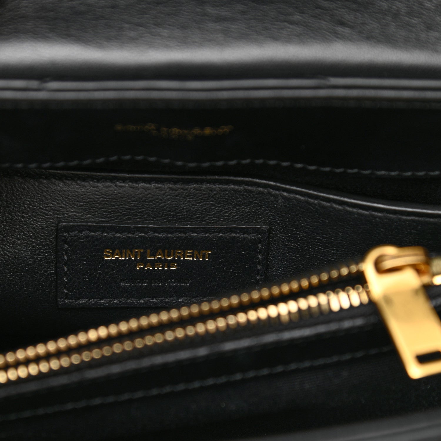 Saint Laurent Calfskin Y Quilted Monogram Small Loulou Chain Satchel Black 7 of 11