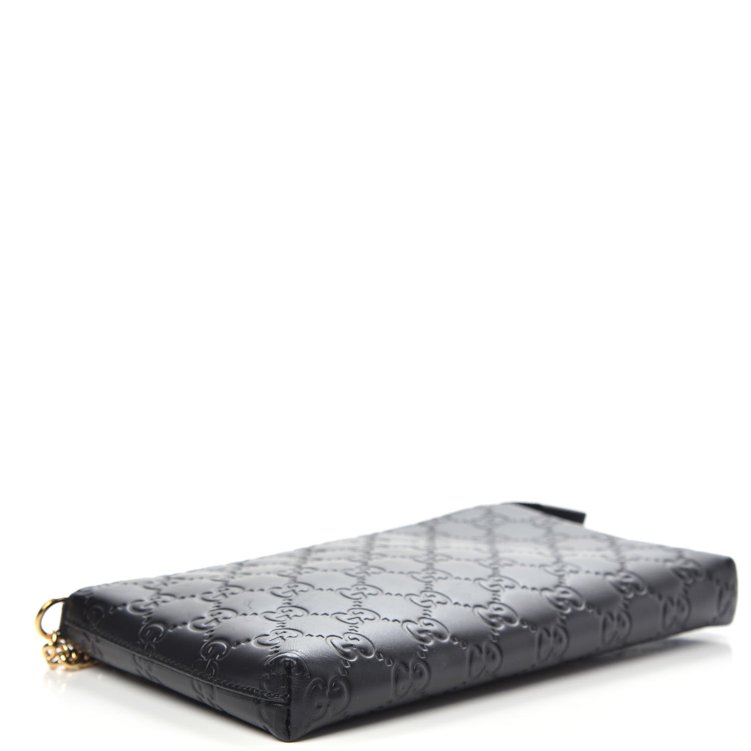Gucci Guccissima Signature Wrist Wallet Black 4 of 8