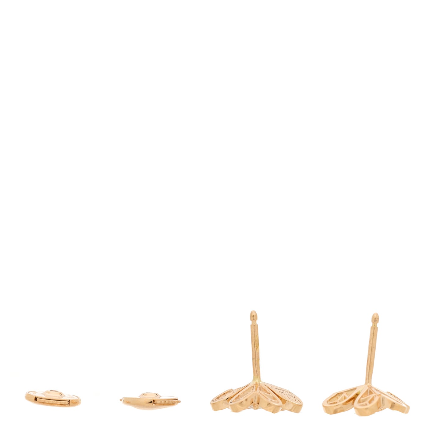 18K Rose Gold Diamond Mini Frivole Pave Earrings