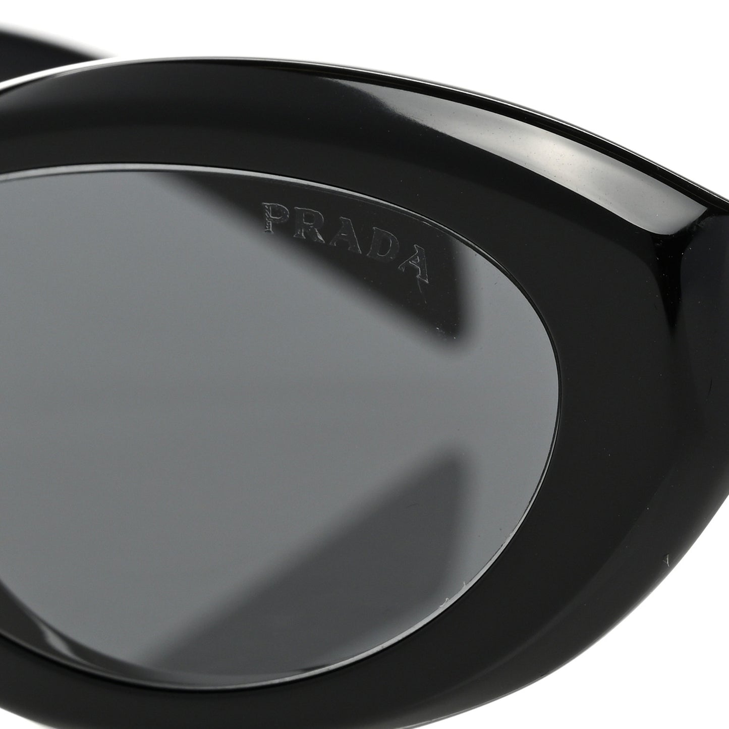 Acetate Oval Sunglasses SPR 26Z Black