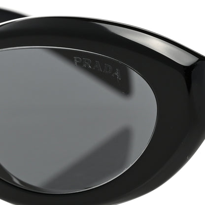 Prada Acetate Oval Sunglasses SPR 26Z Black 7 of 8