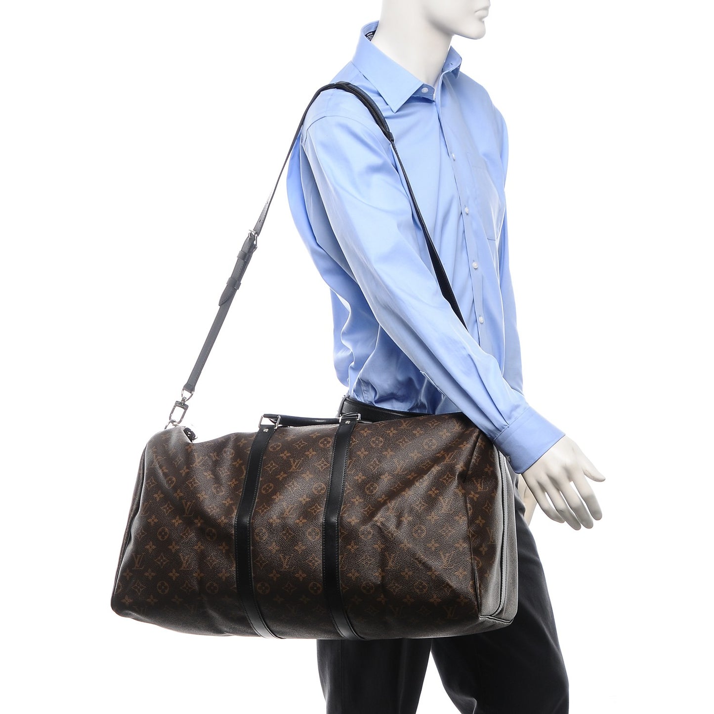 Monogram Macassar Keepall Bandouliere 55