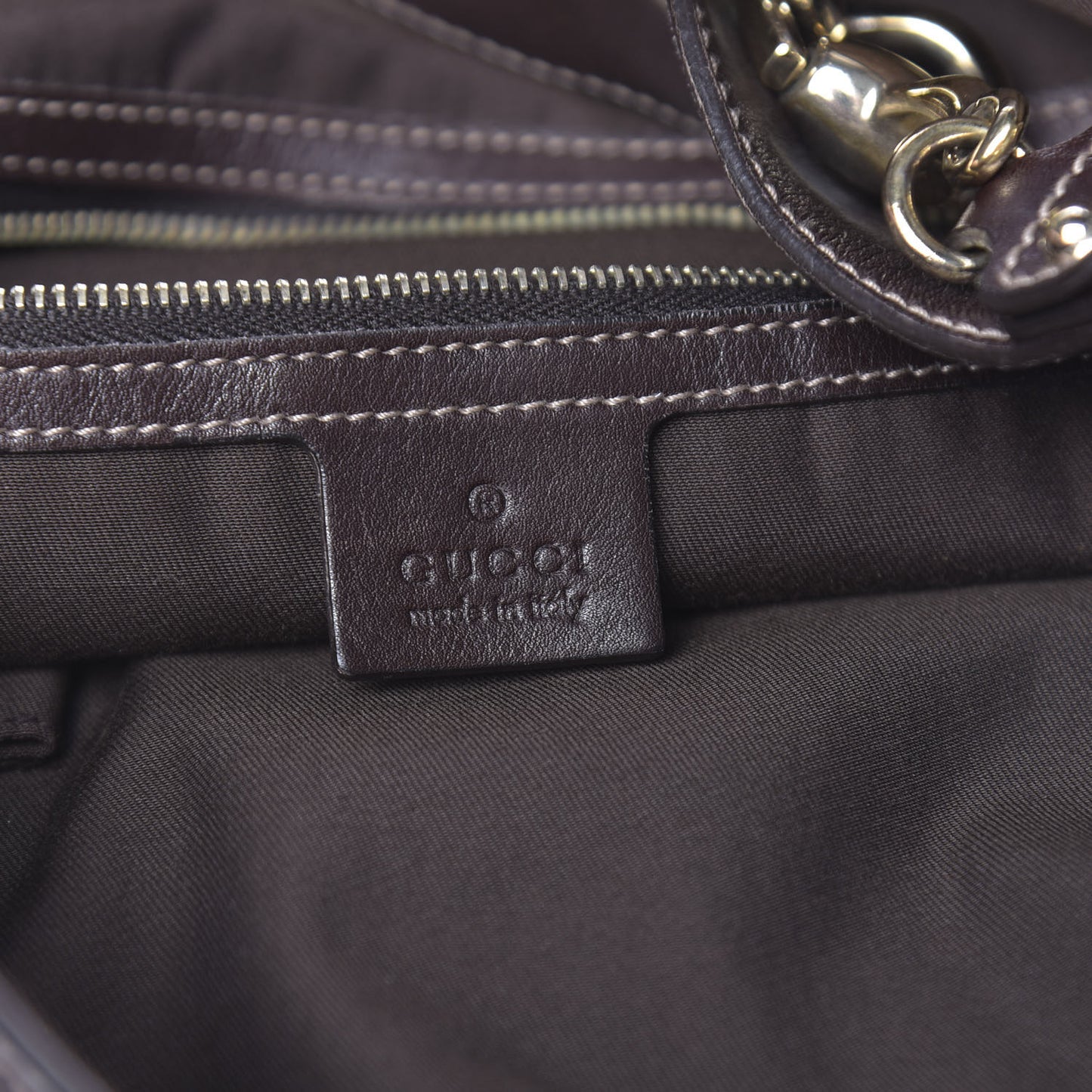 Monogram Large Wave Hobo Dark Brown
