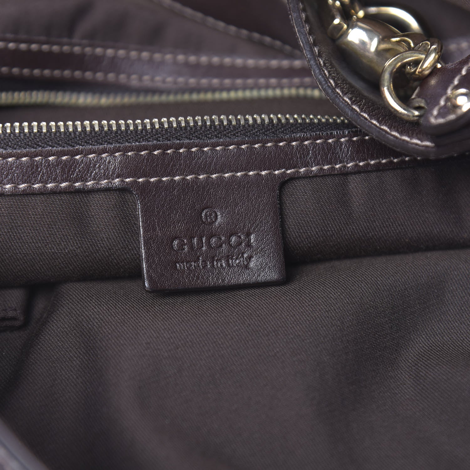 Gucci Monogram Large Wave Hobo Dark Brown 6 of 15