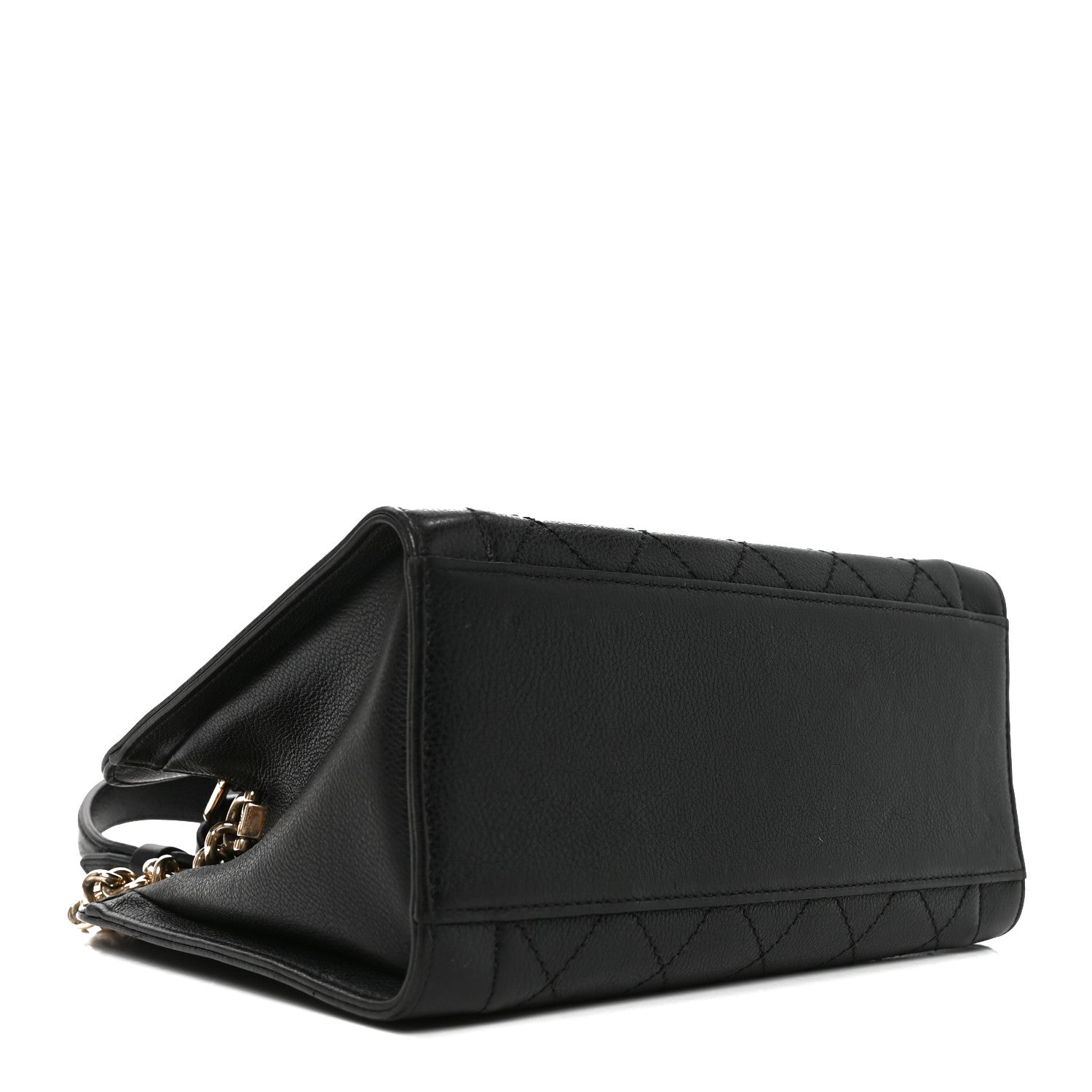 Alaia Goatskin Hip East West Shoulder Bag Black 6 of 19