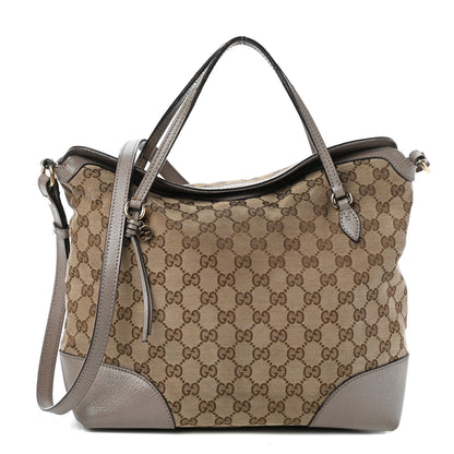 Gucci Monogram Medium Bree Foldover Tote Beige 1 of 9