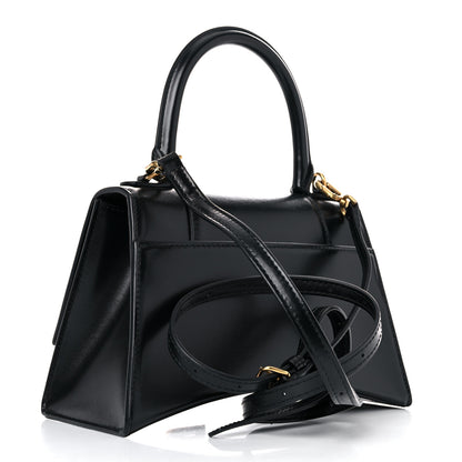 Balenciaga Shiny Box Calfskin Small Hourglass Top Handle Bag Black 3 of 15