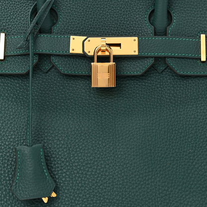 Hermes Togo Birkin 30 Malachite 8 of 13