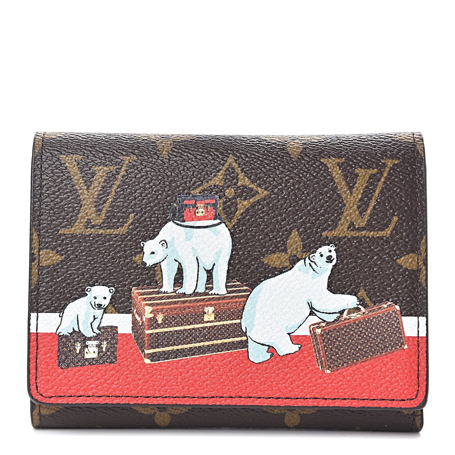 Louis Vuitton Monogram 2017 Christmas Animation Victorine Wallet 1 of 6