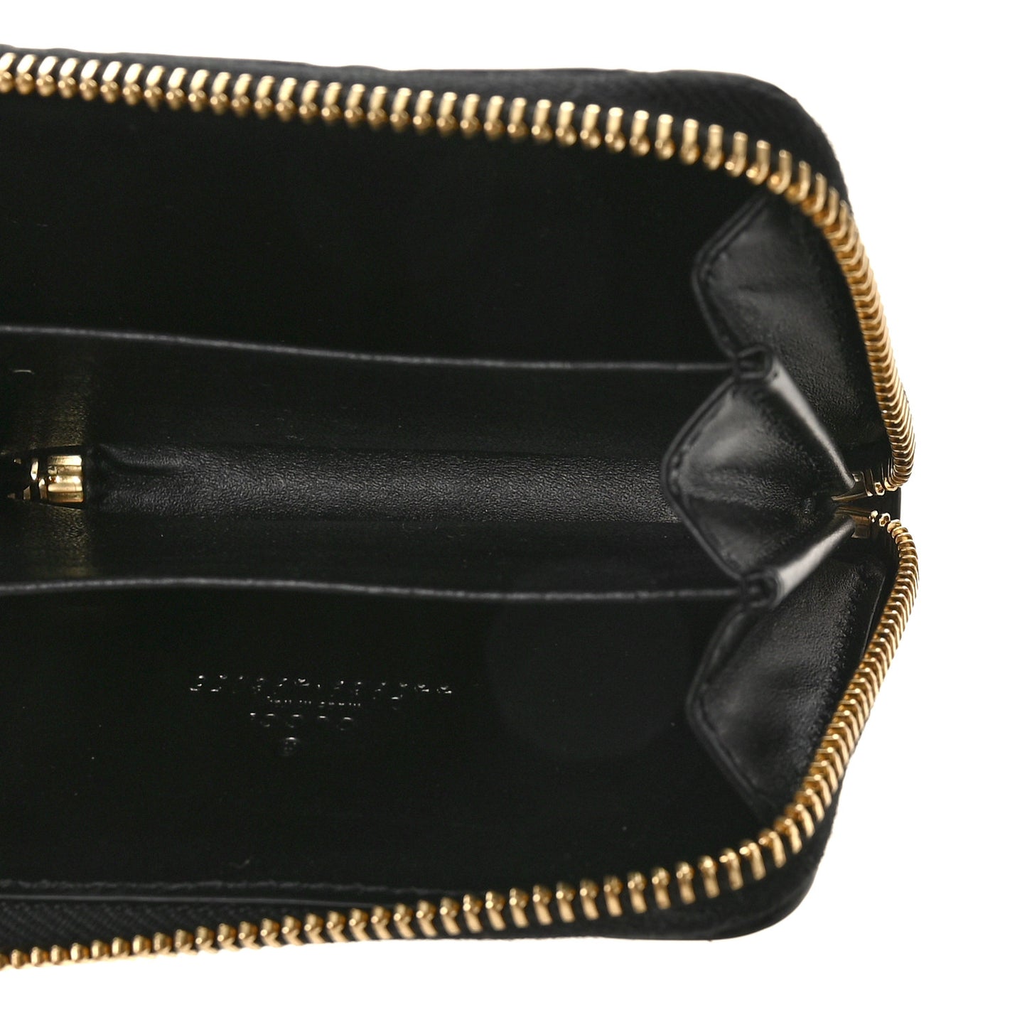 Guccissima Zip Around Card Case Black