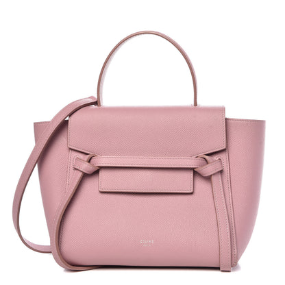 Celine Grained Calfskin Nano Belt Bag Antique Rose 1 of 27