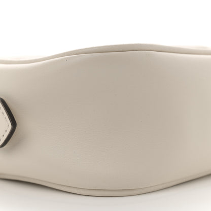 Gucci Calfskin Matelasse Mini GG Marmont Chain Shoulder Bag White 9 of 10