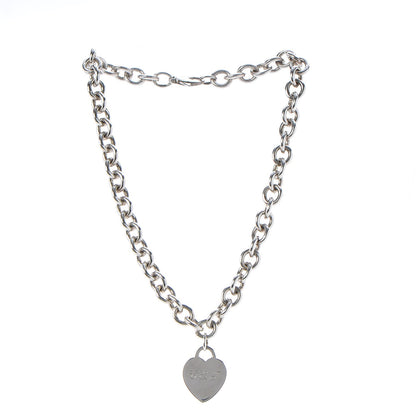 Tiffany Sterling Silver Heart Tag Necklace 3 of 6