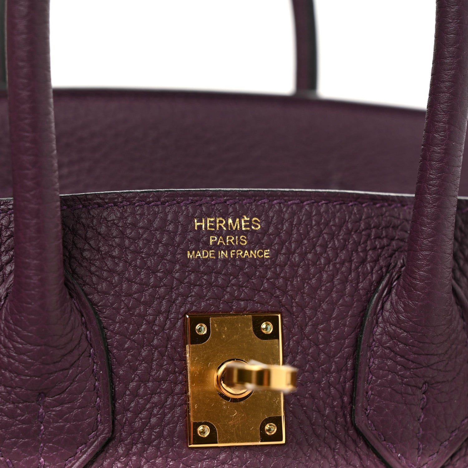 Hermes Togo Birkin 25 Cassis 6 of 8