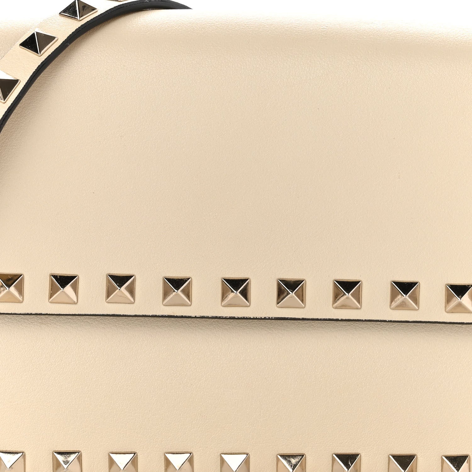 Valentino Garavani Vitello Rockstud Flap Crossbody Bag Light Ivory 7 of 8