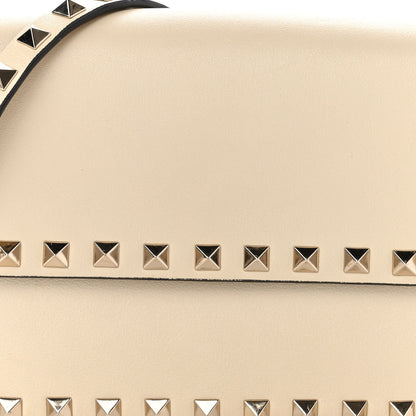 Valentino Garavani Vitello Rockstud Flap Crossbody Bag Light Ivory 7 of 8