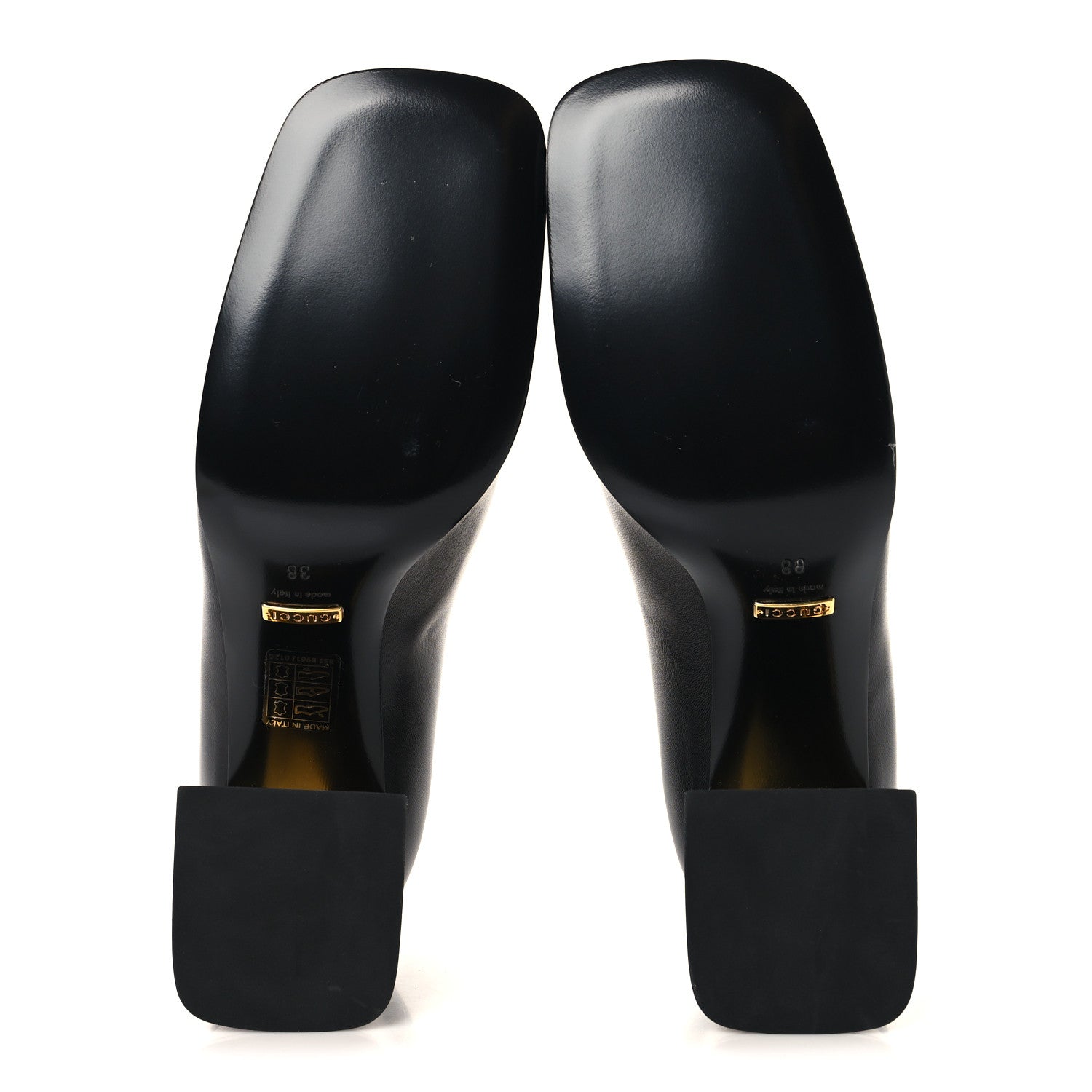 Gucci Malaga Kid Horsebit 75mm Pumps 38 Black 6 of 10