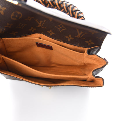 Louis Vuitton Monogram Braided Pochette Metis Safran 4 of 10