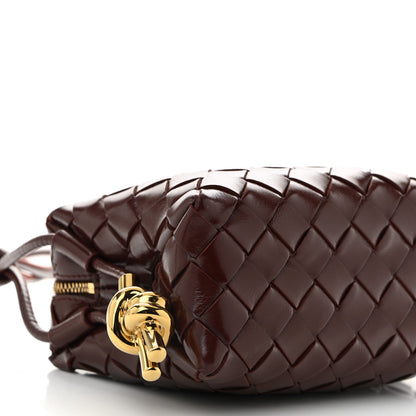 Bottega Veneta Polished Nappa Intrecciato Knot Mini Loop Camera Bag Madder Brown 8 of 9