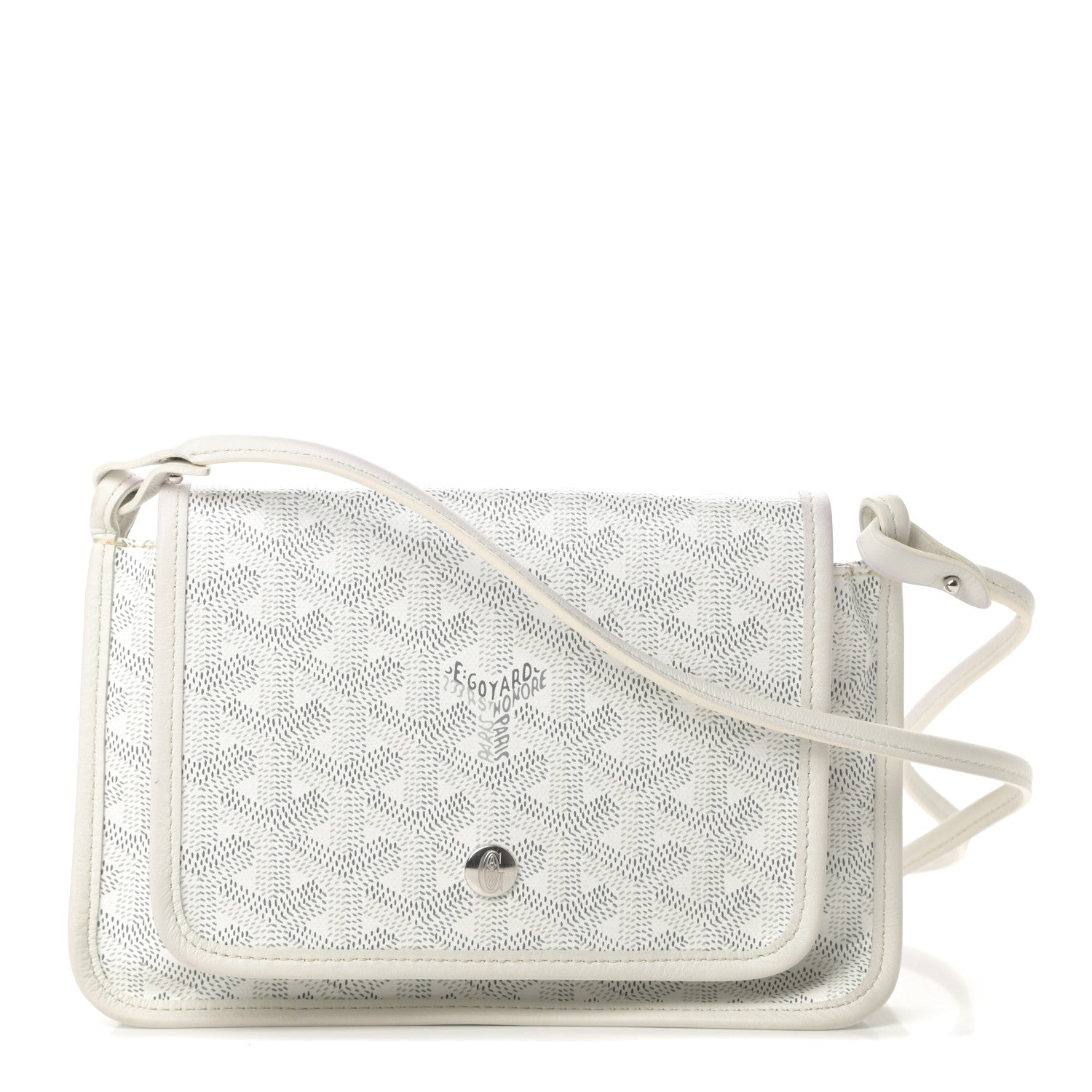 Goyard Goyardine Plumet Wallet Clutch White 1 of 12