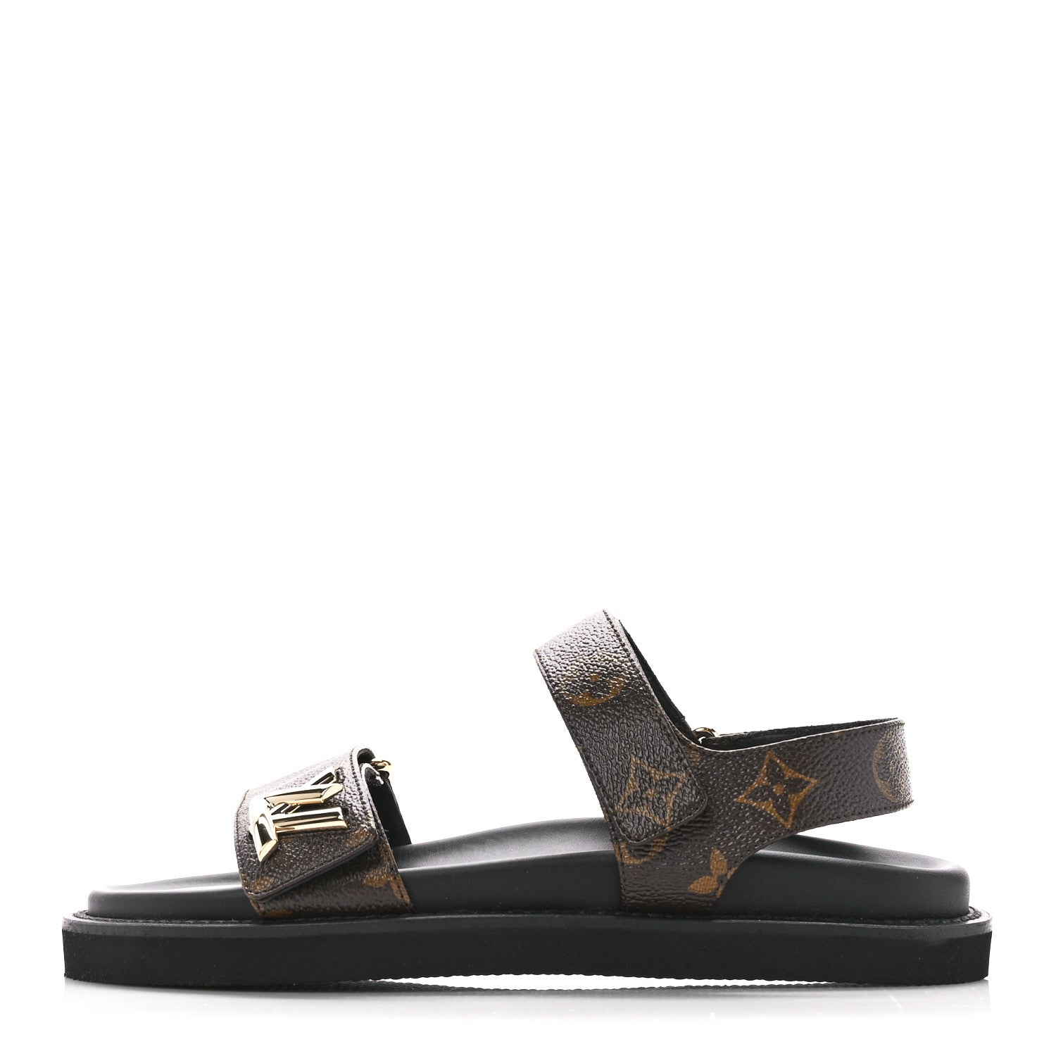 Louis Vuitton Monogram LV Sunset Comfort Flat Sandals 38 Cacao Brown 1 of 8