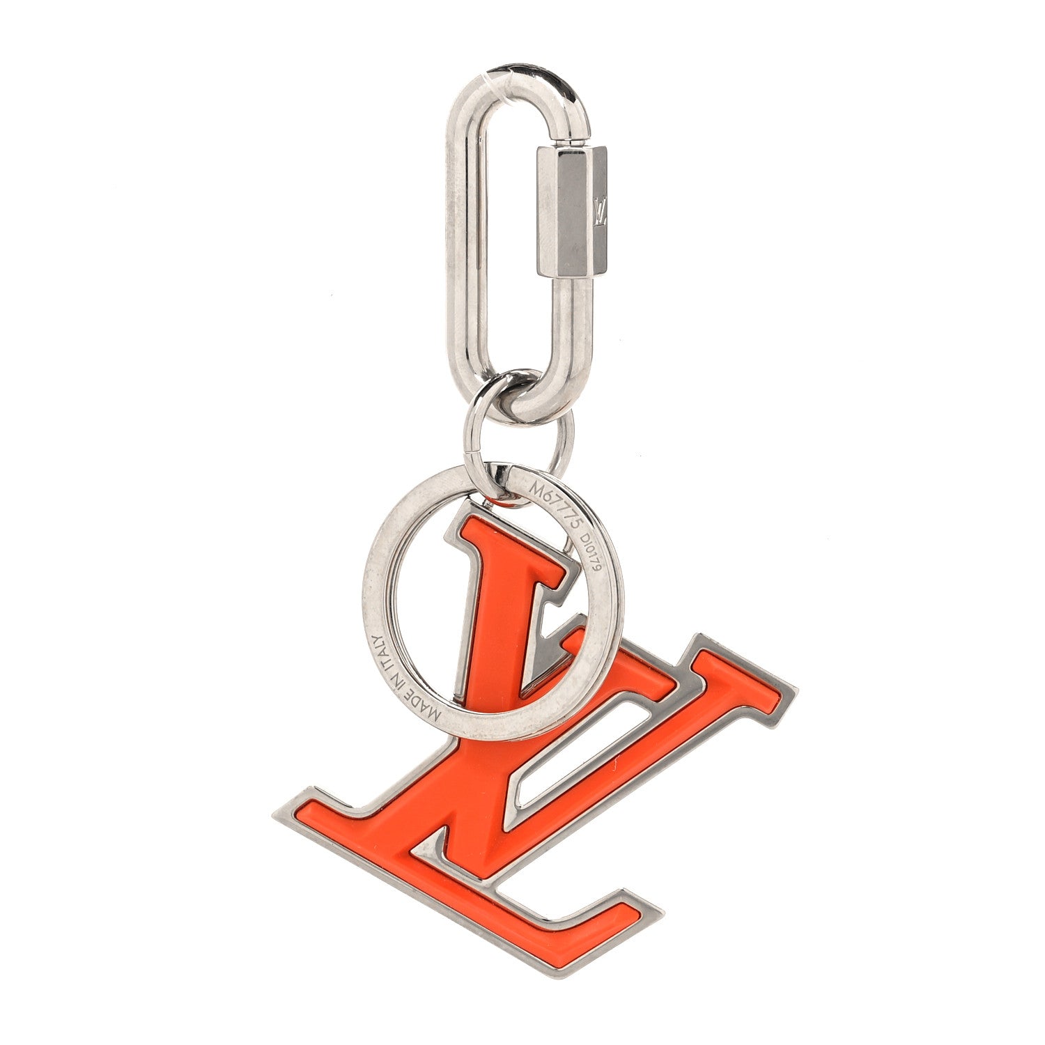 Louis Vuitton LV Soft Bag Charm Key Holder Orange 1 of 3