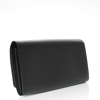 Louis Vuitton Epi Louise Wallet Black 3 of 7