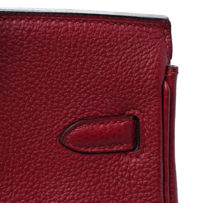 Hermes Togo Birkin 25 Rouge Grenat 12 of 14
