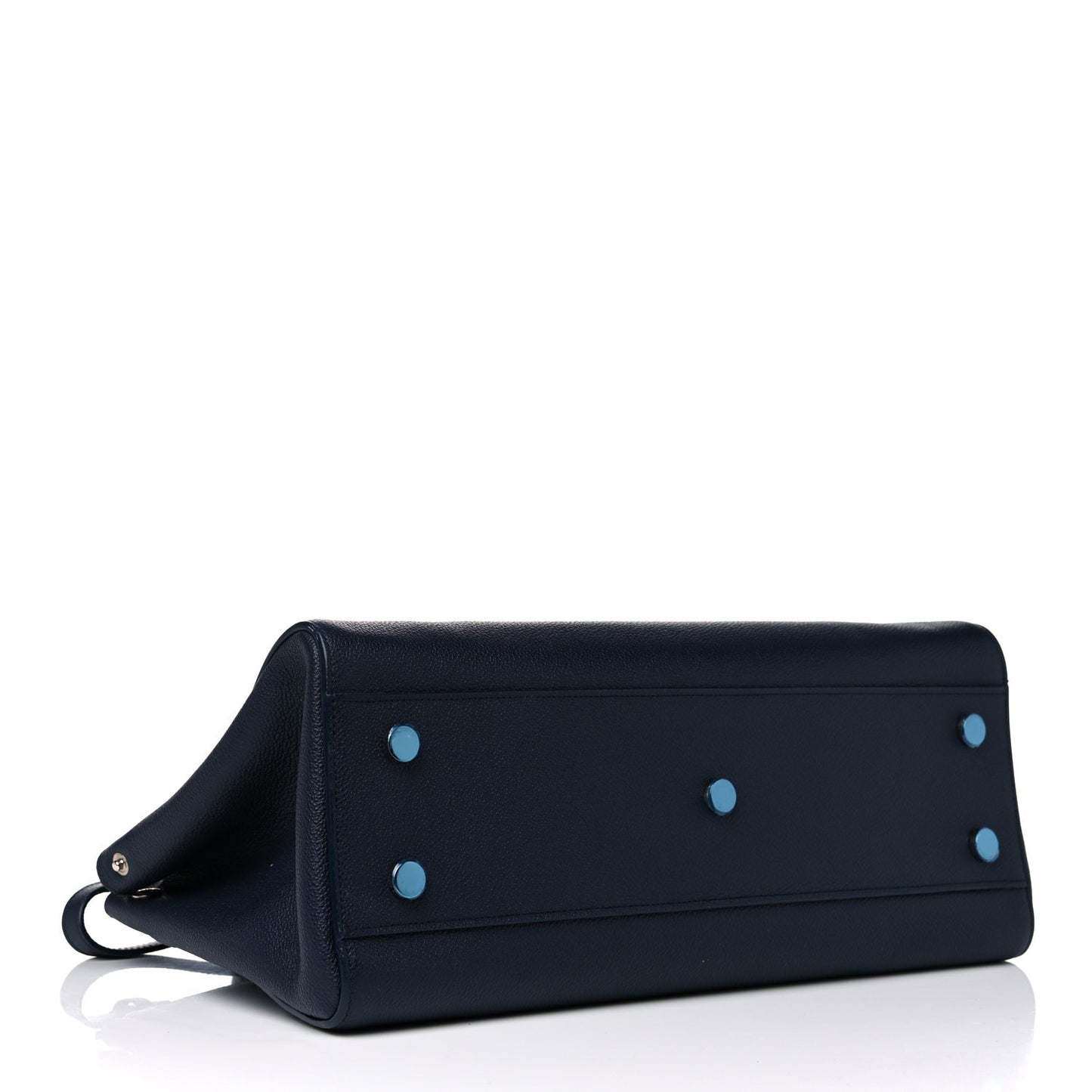 Calfskin Medium Rive Gauche Cabas Navy Blue