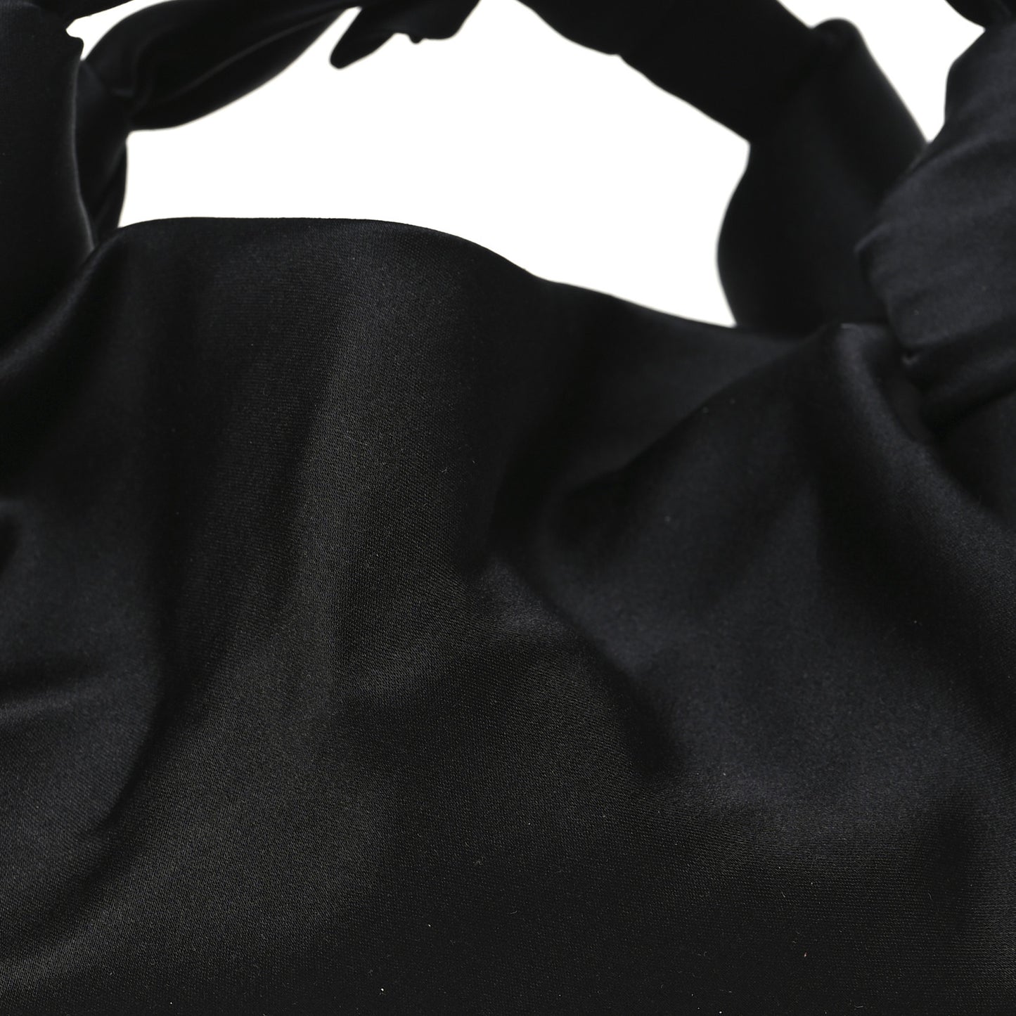 Satin Small Ascot Bag Black