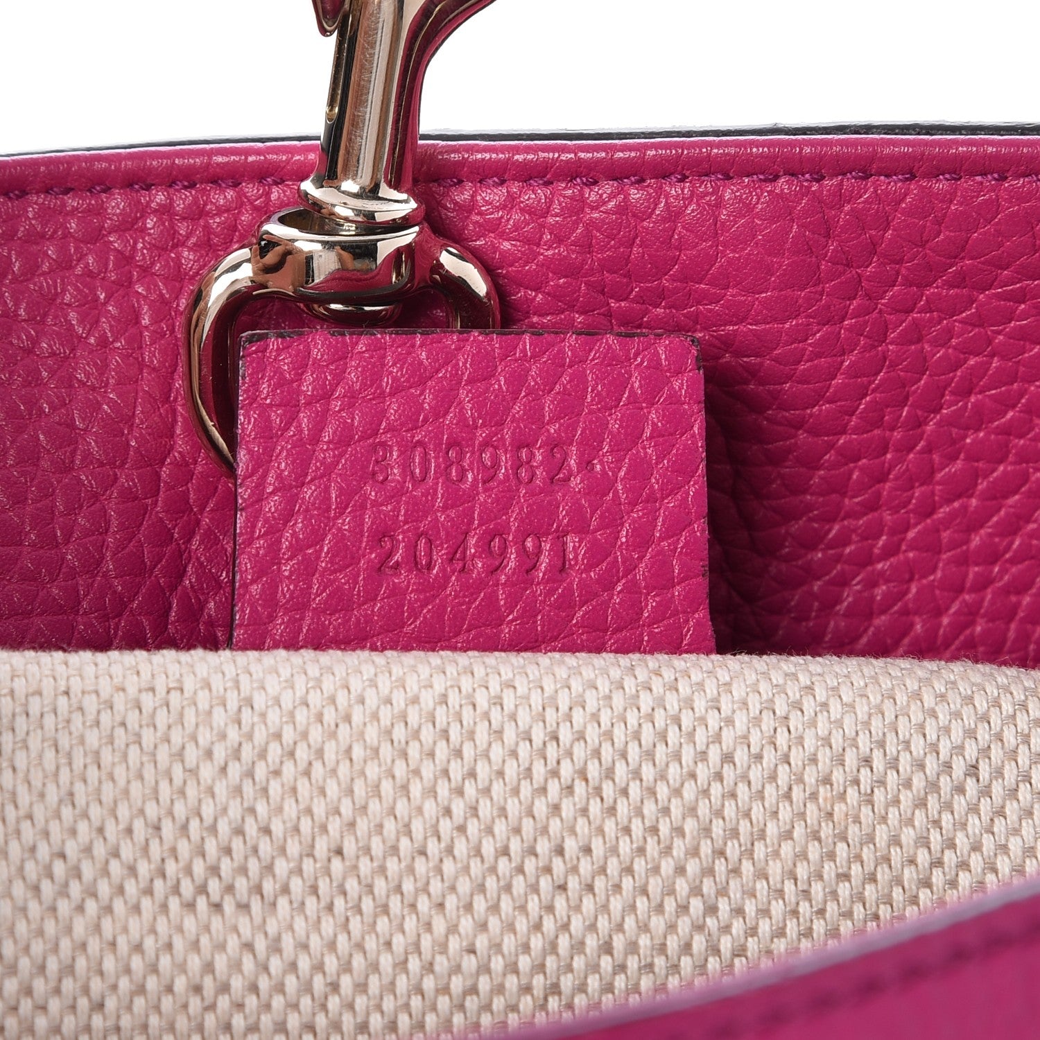 Gucci Cellarius Calfskin Medium Soho Chain Shoulder Bag Bright Bouganville 7 of 7