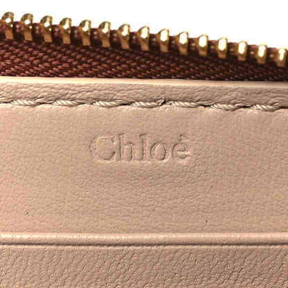 Chloe Grained Calfskin Marcie Long Zip Around Wallet Tan 6 of 7