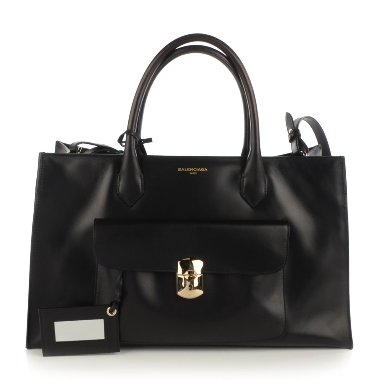 Calfskin Padlock Work S Black