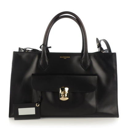 Balenciaga Calfskin Padlock Work S Black 1 of 7