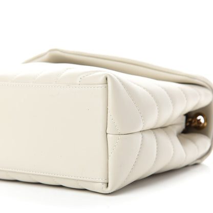 Saint Laurent Calfskin Y Quilted Monogram Small Loulou Chain Satchel Crema Soft 7 of 12