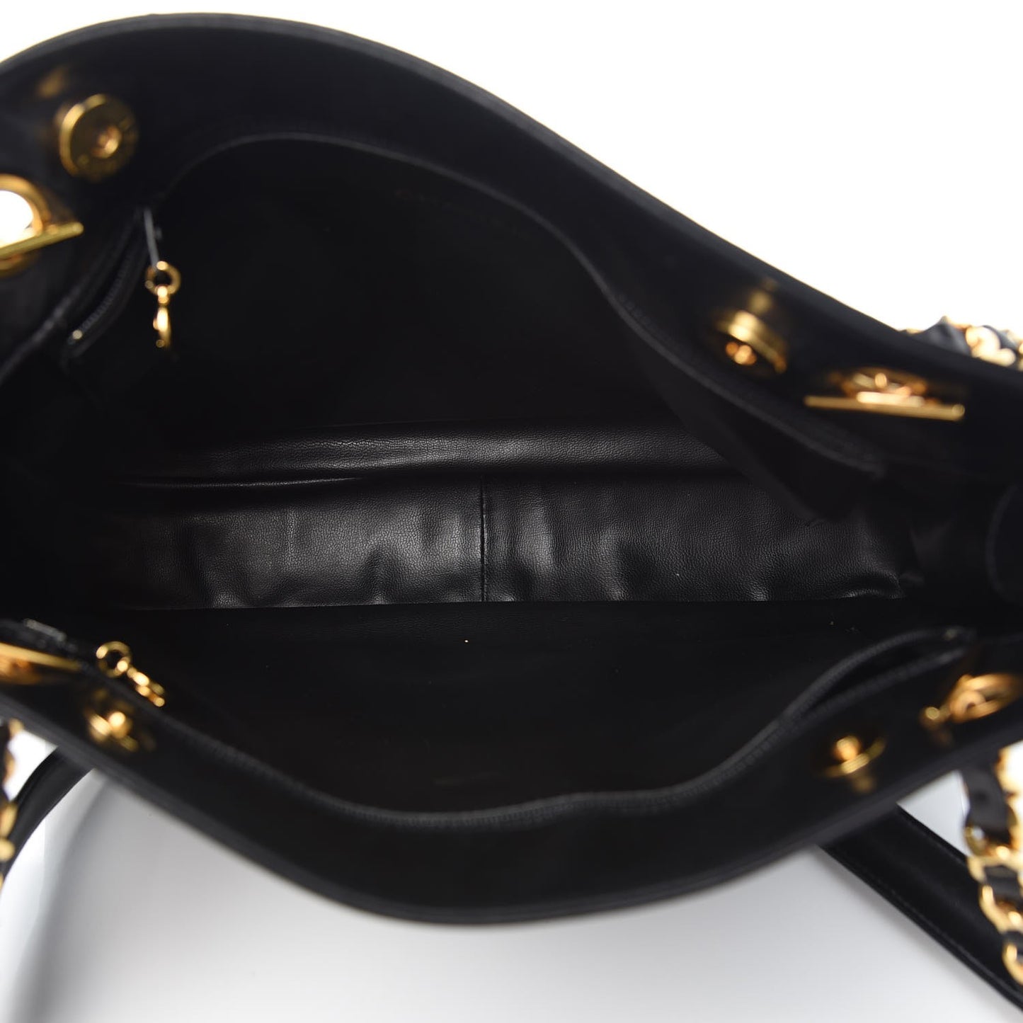 Lambskin CC Shoulder Bag Black