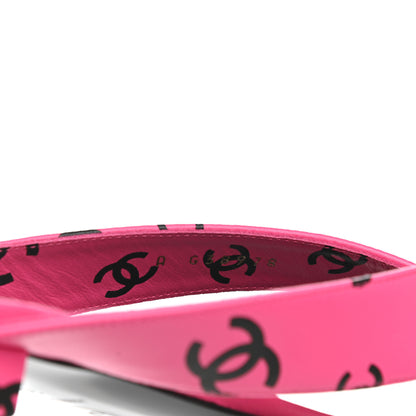 Chanel Printed Lambskin Coco Beach Thong Sandals 39 Dark Pink Black 8 of 9